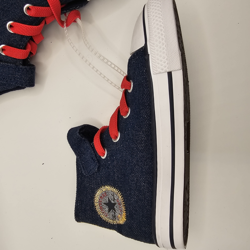 NWT | 9 Toddler Boy | Converse All Star Navy Red High-Top Sneakers